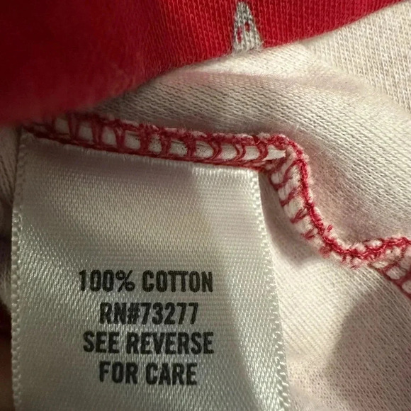 Croft Barrow Red Star Print T Shirt Size Medium - Picture 4 of 5